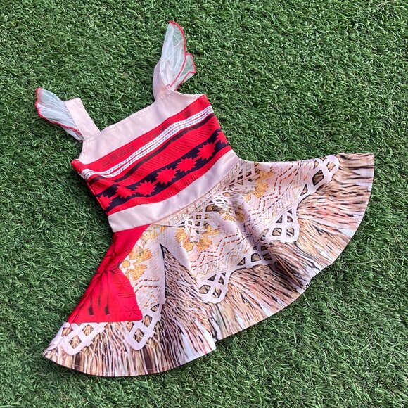 Moana Dress & Accessories -  3T - Picture 8 of 9